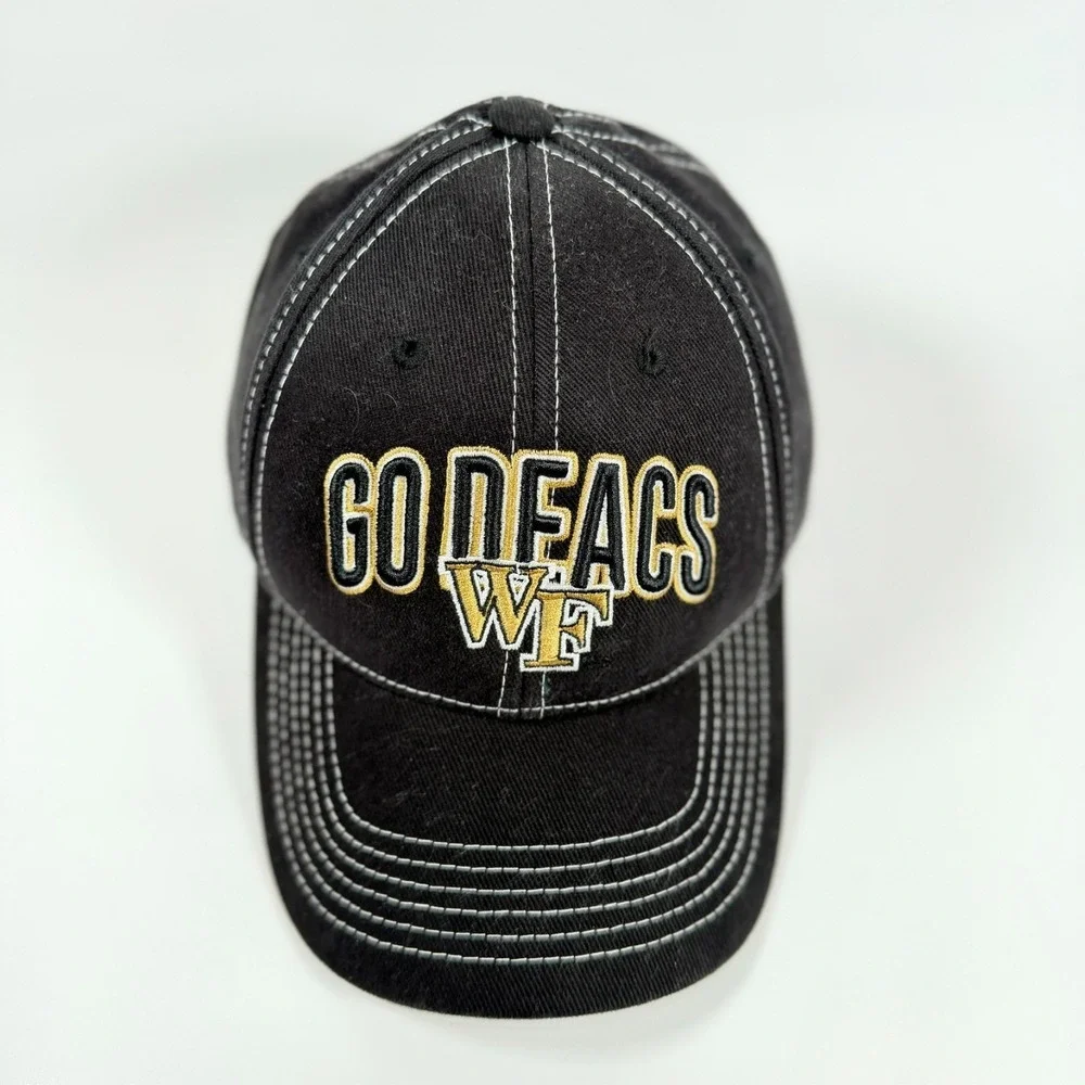 Wake Forest Demon‎ Deacons Hat Captivating Headwear Black Go Deacs Strapback Cap